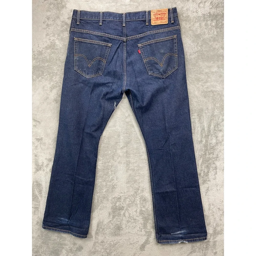 Levi's Men's 517 Bootcut Jeans 40x32 (Real 40x34) Blue Denim Medium Wash Zip Fly